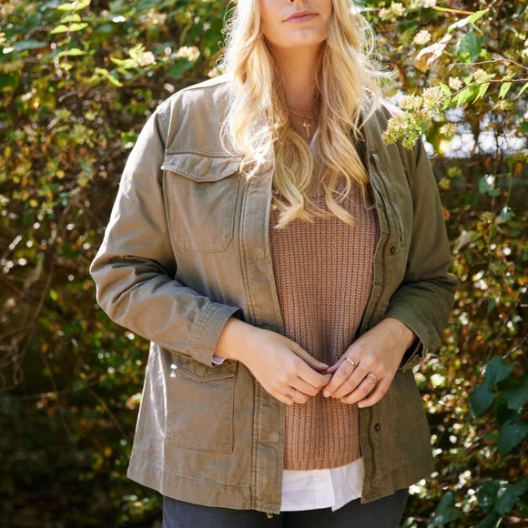 Able Jackets & Blazers - NWT ABLE Franklin Utility Jacket Olive Green 2X Plus Size
